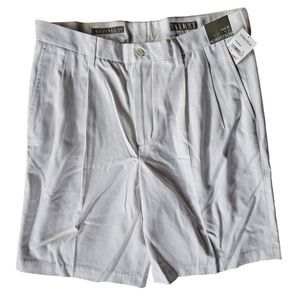 NWT NORDSTROM White Pleated Cotton Shorts | SZ W35
